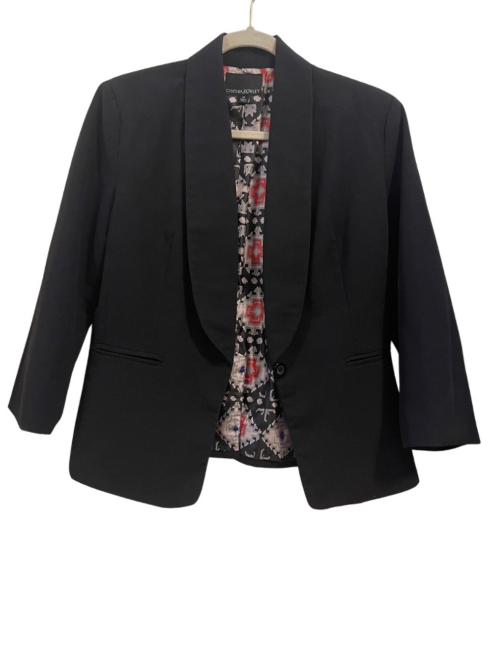 Cynthia Rowley Draped Shawl Collar Blazer